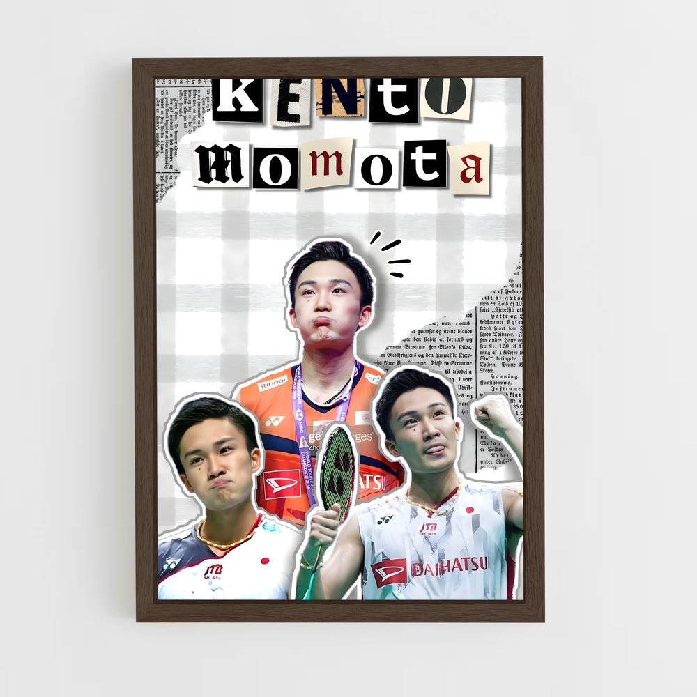 Poster Kento de momota – affiche Badminton (vue 5)